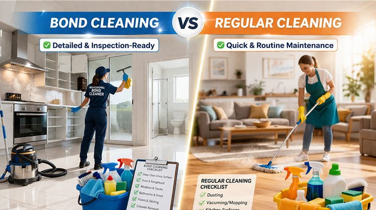 Bond Cleaning vs Regular Cleaning