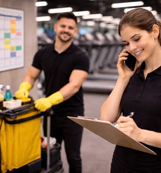 Flexible Cleaning Schedules gym