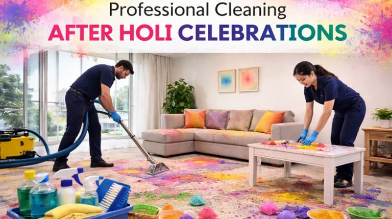 Professional Cleaning After Holi Celebrations