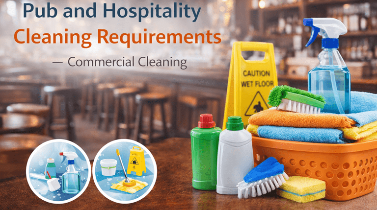 Edit Post Site Icon Template Library Edit with Elementor Pub & Hospitality Cleaning: Essential Requirements Explained · Post Ctrl+K Save draft Publish Pub & Hospitality Cleaning: Essential Requirements Explained Pub and Hospitality Cleaning Requirements Maintaining impeccable cleanliness in pubs and hospitality establishments is not merely an aesthetic concern; it is a fundamental requirement for public health, customer satisfaction, and operational integrity. Adhering to stringent pub and hospitality cleaning requirements ensures a safe and inviting environment for patrons and staff alike, directly impacting brand reputation and profitability. The Pillars of Pub and Hospitality Cleaning Effective cleaning in the hospitality sector rests on several key principles. These include regular, thorough sanitization of all surfaces, proper waste management, diligent food safety practices, and maintaining hygienic restroom facilities. Each of these areas demands a systematic approach to achieve and sustain the highest standards. Kitchen Hygiene: The Epicentre of Cleanliness The kitchen is arguably the most critical area for pub and hospitality cleaning requirements. Food preparation surfaces, cooking equipment, and refrigeration units must be cleaned and sanitized frequently to prevent cross-contamination and the spread of foodborne illnesses. This involves daily deep cleans, regular equipment servicing, and strict adherence to food safety regulations. High-temperature dishwashing and the use of approved sanitizers are non-negotiable. Bar and Serving Areas: First Impressions Matter The bar and customer-facing areas are where guests form their initial impressions. This includes the bar top, optics, glassware, and any tables or seating. Regular wiping down of surfaces, immediate spillage cleanup, and consistent polishing of glassware are essential. Beyond the visible, ensuring the cleanliness of beer lines and dispense equipment is vital for both taste and hygiene. Restrooms: A Reflection of Standards Public restrooms are often a direct indicator of a establishment's overall cleanliness. They require daily intensive cleaning, including floors, toilets, sinks, and mirrors. Frequent restocking of soap and toilet paper, along with readily available hand sanitizers, is also crucial. Neglecting restroom hygiene can severely damage customer perception and lead to negative reviews. General Premises and Back-of-House Beyond the main guest areas and kitchen, all other parts of the establishment demand attention. This includes floors, walls, staff rooms, storage areas, and entrances. Regular sweeping, mopping, and dusting, coupled with proper waste disposal, contribute to a consistently clean environment. For businesses looking to optimize their cleaning protocols, understanding hospitality cleaning requirements is paramount. Regulatory Compliance and Best Practices Local health authorities and food safety organizations provide detailed guidelines that hospitality businesses must follow. These regulations often cover specific cleaning frequencies, approved cleaning agents, and pest control measures. Staying informed about these evolving standards is a continuous process. Pest Control and Prevention A robust pest control program is an integral part of pub and hospitality cleaning requirements. Regular inspections, proper waste management, and immediate sealing of any potential entry points can significantly deter pests. Working with professional pest control services ensures a proactive and effective strategy. Staff Training and Responsibility The success of any cleaning program hinges on well-trained staff. Comprehensive training on cleaning procedures, chemical usage, and hygiene protocols empowers employees to maintain high standards. Clear responsibilities and regular audits ensure accountability. FAQ What are the essential pub and hospitality cleaning requirements for food safety? Essential requirements include regular sanitization of food preparation surfaces, proper temperature control of food, effective pest control, and thorough hand hygiene for all staff. How often should bar surfaces be cleaned according to hospitality cleaning requirements? Bar surfaces should be cleaned and sanitized throughout the day, especially after spills, and receive a deep clean at the end of each operating period. What are the key pub cleaning standards for restrooms? Key standards involve daily deep cleaning of all fixtures, regular checks for cleanliness and supplies, and immediate attention to any issues to uphold pub and hospitality cleaning requirements. Does hospitality cleaning requirements differ between pubs and restaurants? While core principles of hygiene and sanitation are similar, specific requirements might vary based on the type of food served and the volume of customer traffic, but the overall pub and hospitality cleaning requirements emphasize safety and cleanliness. What is the importance of professional cleaning services for pubs and hospitality venues? Professional services bring expertise, specialized equipment, and knowledge of regulatory standards, ensuring consistent adherence to pub and hospitality cleaning requirements and freeing up staff for core duties. How can I ensure my establishment meets all pub and hospitality cleaning requirements? Develop a detailed cleaning schedule, provide thorough staff training, use appropriate cleaning agents, conduct regular internal audits, and consider partnering with a professional cleaning company that specializes in hospitality cleaning requirements. Conclusion Upholding stringent pub and hospitality cleaning requirements is a continuous commitment that underpins a successful and reputable business. From the kitchen's sanitation to the gleam of the bar and the pristine state of the restrooms, every detail contributes to the overall guest experience and operational integrity. By prioritizing these standards, hospitality venues can ensure a safe, hygienic, and welcoming environment that fosters customer loyalty and operational excellence. Ready to elevate your establishment's cleanliness and meet all hospitality cleaning requirements? Contact us today for a customized cleaning plan and a free quote. Let us help you achieve the spotless environment your patrons deserve! Move upMove downToggle panel: Yoast SEO SEO Readability Schema Social Focus keyphraseHelp on choosing the perfect focus keyphrase(Opens in a new browser tab) Pub and hospitality cleaning Get related keyphrases(Opens in a new browser tab) Search appearance Determine how your post should look in the search results. Google preview Mobile Google preview: Switch to desktop preview. Currently showing mobile preview. Desktop Url preview: KM Mittal Cleaning Services kmcleaners.com.au SEO title preview: Pub & Hospitality Cleaning: Essential Requirements Explained Meta description preview: Mar 21, 2026 － Ensure a spotless pub and hospitality environment. Discover crucial cleaning requirements for hygiene and guest satisfaction. Get your free quote! SEO title Insert variable Generate SEO title Pub & Hospitality Cleaning: Essential Requirements Explained Slug pub-hospitality-cleaning-essential-requirements-explained Meta description Insert variable Generate meta description Ensure a spotless pub and hospitality environment. Discover crucial cleaning requirements for hygiene and guest satisfaction. Get your free quote! SEO analysisGood Pub and hospitality cleaning Add related keyphrase Premium Track SEO performance Content blocks New Internal linking suggestions Premium Cornerstone content Advanced Insights Move upMove downToggle panel: Piotnet Addons WooCommerce Checkout Set this page to be the Piotnet Addon WooCommerce Checkout Move upMove downToggle panel: Piotnetforms Shortcode in this Post/Page Enter each of Piotnetforms Shortcode in this Post/Page, separated by pipe char ("|"). Post Block Pub & Hospitality Cleaning: Essential Requirements Explained The current image has no alternative text. The file name is: Pub-and-Hospitality-Cleaning-Requirements.png Replace Remove Generate with Elementor AI Add an excerpt… 833 words, 4 minutes read time. Last edited 9 minutes ago. Status Draft Publish Immediately Slug pub-hospitality-cleaning-essential-requirements-explained Author info@kmcleaners.com.au Template Default template Discussion Pings only Move to trash Yoast SEO SEO analysis: Good Readability analysis: Good Categories Search Categories Search Categories Commercial Cleaning Bond Cleaning Carpet Cleaning Cleaning Tips & Guides End of Lease Cleaning Festive Gold Coast Local Cleaning House Cleaning NDIS Cleaning Uncategorized Add Category Tags Add Tag Separate with commas or the Enter key. Most Used cleaningProfessional Office CleaningBusiness Cleaning SolutionsIndustrial Cleaning ServicesCommercial Floor CleaningGold Coast Commercial CleanerProfessional Bond Cleaning ServicesEnd of Lease CleaningMove Out Cleaning ServicesBond Cleaners Gold Coast Open publish panel Post Close dialog Featured image Upload filesMedia Library Filter mediaFilter by type Images Filter by date All dates Smush: All images Search media Media list Showing 1 of 1 media items Load more Attachment Details Pub-and-Hospitality-Cleaning-Requirements.png March 21, 2026 569 KB 768 by 429 pixels Edit with Elementor AI Edit Image Delete permanently Alt Text Learn how to describe the purpose of the image(opens in a new tab). Leave empty if the image is purely decorative.Title Pub and Hospitality Cleaning Requirements Caption Description File URL: https://kmcleaners.com.au/wp-content/uploads/2026/03/Pub-and-Hospitality-Cleaning-Requirements.png Copy URL to clipboard Smush Reduced by 31.8 KB (4.4%) Main Image size: 568.84 KB Restore original Selected media actionsSet featured image No file chosen Select Files