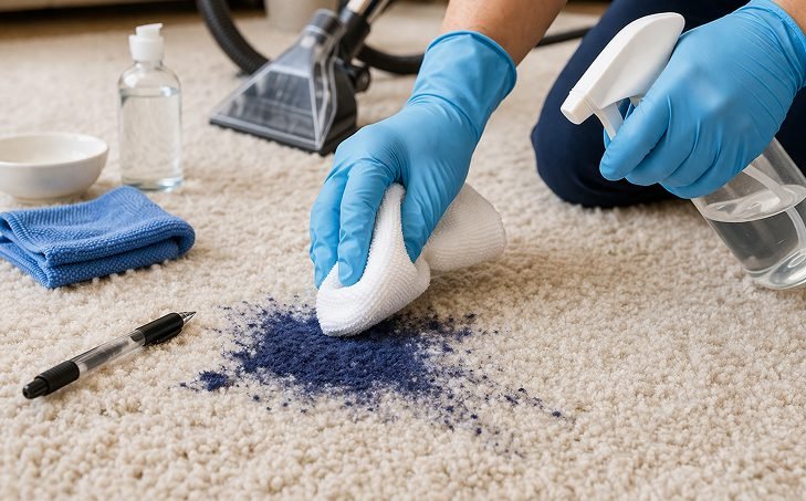 Carpet Cleaning Tips for Removing Ink Stains