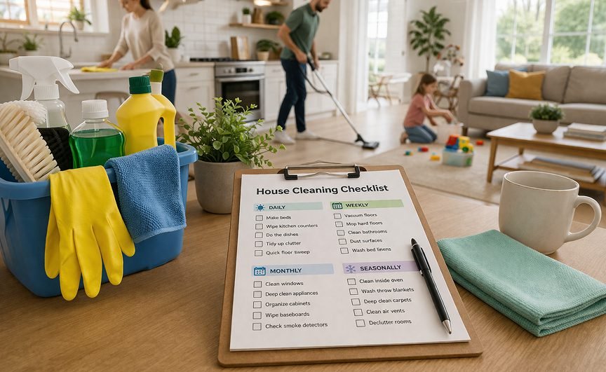 House Cleaning Checklist for Families