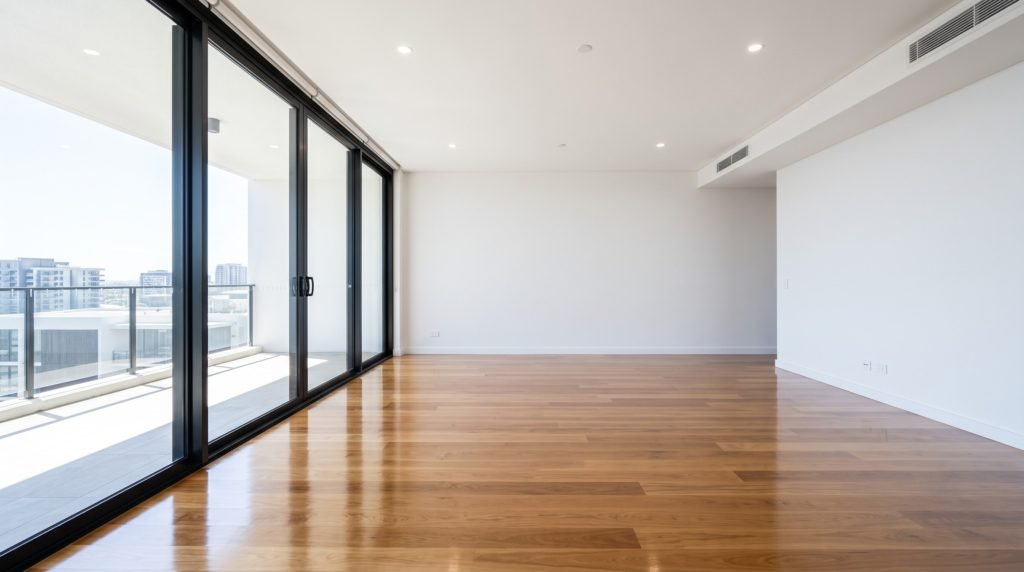 A flawlessly clean modern rental property interior prepared by bond cleaning services QLD experts