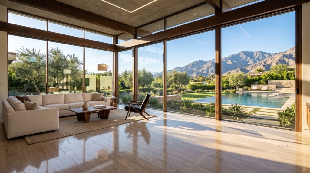 Crystal-clear luxury home windows completely detailed by professional window cleaning Gold Coast experts