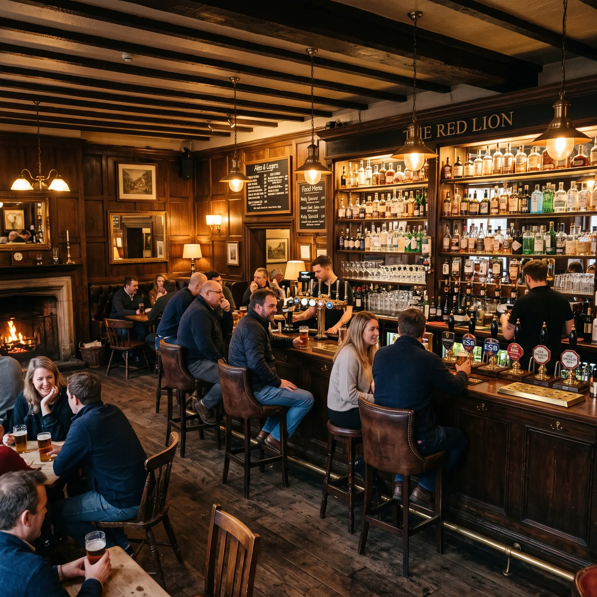 Cozy traditional pub Services