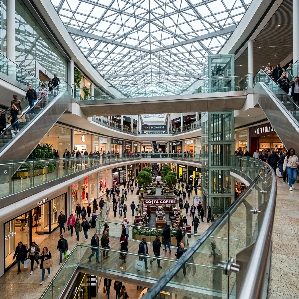 Modern shopping centre